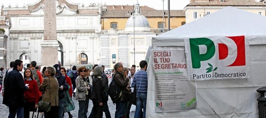 Il popolo del pd sceglie lunghe file ai gazebo