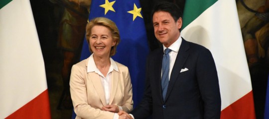 Giuseppe conte ha incontrato ursula von der leyen a palazzo chigi