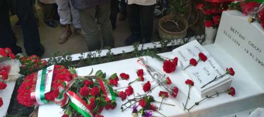 commemorazione craxi anniversario morte hammamet