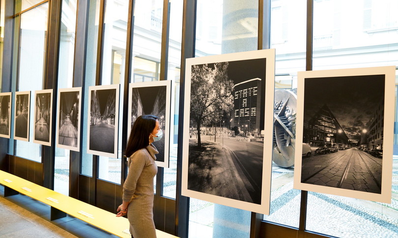 mostra milano città&nbsp;vista carabinieri lockdown