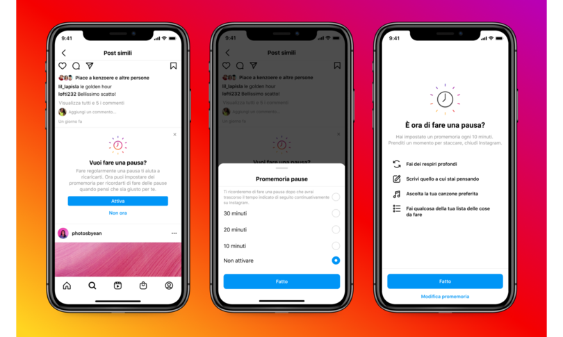 instagram nuova funzione prenditi una pausa